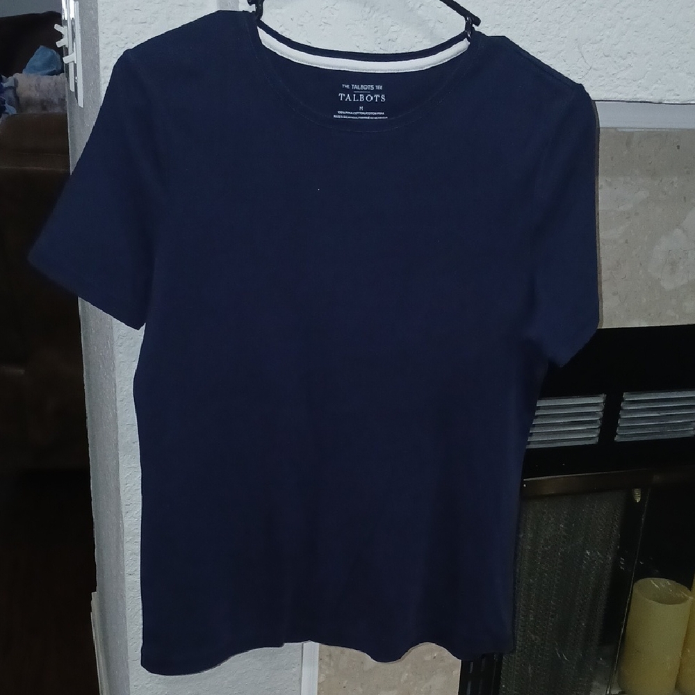 Talbots Dark Blue Short Sleeve Top